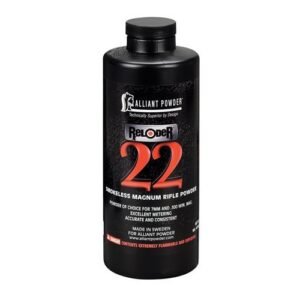 Alliant Reloder 22 Smokeless Rifle Powder | The Benchmark Slow-Burning Magnum Propellant – 1 lb / 5 lb / 8 lb Containers