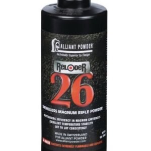 Alliant Reloder 26 Smokeless Rifle Powder | Ultra-High Energy Magnum Propellant – 1 lb / 5 lb / 8 lb Containers