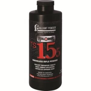 Alliant Reloder TS 15.5 Smokeless Rifle Powder | Temperature-Stable Propellant with De-Coppering Agent – 1 lb / 5 lb / 8 lb Containers