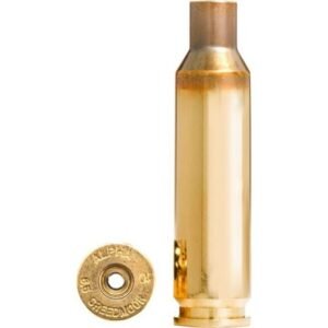 Alpha Munitions 6.5 Creedmoor Brass | Small Rifle Primer Pocket (SRP), Unprimed Rifle Casing, Match-Grade Reloading Brass – Box of 100