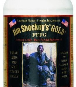 American Pioneer Jim Shockey’s Gold FFFg 3F Loose Black Powder Substitute | Premium Muzzleloading Propellant (1-lb Canister)