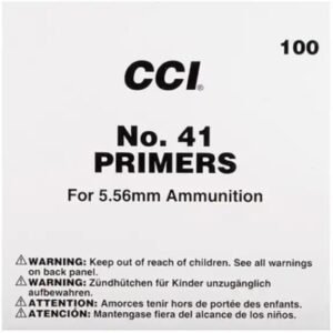 CCI Small Rifle 5.56mm NATO-Spec Military Primers #41 Box of 1000