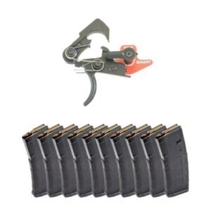 Franklin Armory BFSIII AR-C1 Binary Trigger & 10-Pack Magpul PMAG 30-Round Gen 2 MOE 5.56x45mm Magazine Bundle | AR-15 Fire Control Group & Polymer Mags