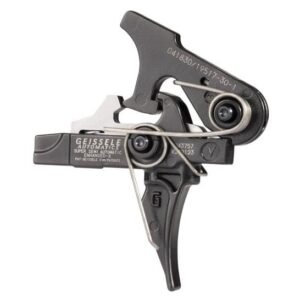 Geissele Automatics Super Semi-Automatic Enhanced X (SSA-E-X) Two-Stage Trigger | Lightning Bow, Small Pin (.154"), 3.5 lb Break, NWC Finish – MPN: 05-960
