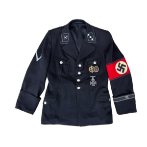 Original German Allgemeine-SS 51st Standarte Hauptsturmführer Officer’s Black Service Tunic | Pre-WWII M32 Uniform