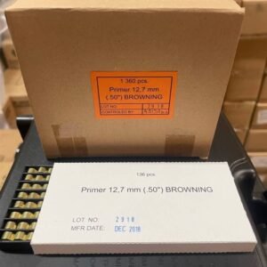 Ginex 50 BMG Primers Box of 136 for Reloading