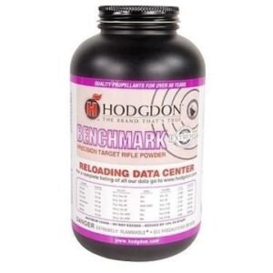 Hodgdon Benchmark Smokeless Gun Powder | Extreme Extruded Propellant for Benchrest & Small-Caliber Rifles – 1 lb / 8 lb Containers