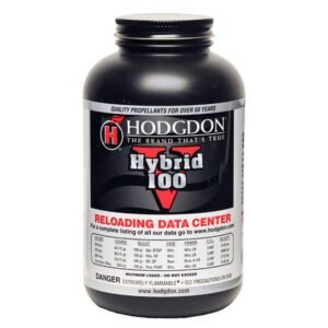 Hodgdon Hybrid 100V Smokeless Gun Powder | Revolutionary High-Speed Propellant for Rifle Cartridges – 1 lb / 8 lb Containers