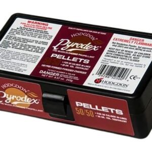 Hodgdon Pyrodex .50 Caliber 50-Grain Pre-Formed Muzzleloading Pellets | Pyrodex RS Black Powder Substitute – 100 Count Box