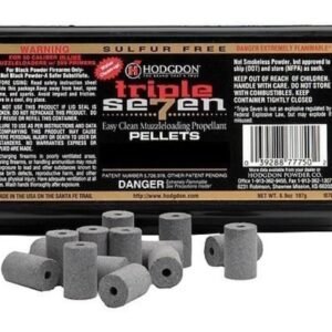 Hodgdon Triple Seven .50 Caliber 30-Grain Pre-Formed Muzzleloading Pellets | Sulfur-Free Black Powder Substitute – 100-Count Box