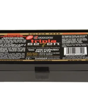 Hodgdon Triple Seven .50 Caliber 50-Grain Pre-Formed Muzzleloading Pellets | Sulfur-Free Black Powder Substitute – 24-Count & 100-Count Packs