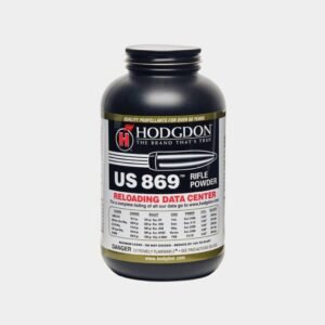 Hodgdon US 869 Smokeless Gun Powder | Slow-Burning Magnum Rifle Propellant – 1 lb / 8 lb Containers