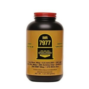 IMR 7977 Smokeless Powder with Enduron Technology | Copper-Removing Ultra-Slow Magnum Rifle Propellant – 1 lb Container
