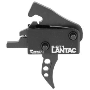 LanTac Enhanced Curved Trigger (ECT-1) | Single-Stage Match Fire Control Group, Small Pin (.154"), 3.5 lb Pull – MPN: 01LPECT1C