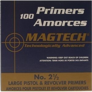 Magtech #2-1/2 Large Pistol Primers for Reloading Handgun Ammo