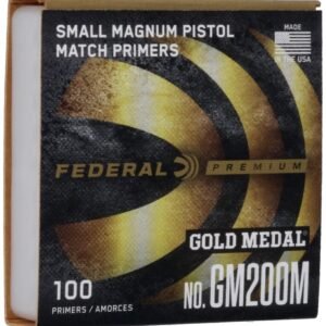 Federal Premium Gold Medal Match Small Pistol Magnum Primers #200M | Match-Grade Ignition for Magnum Handgun Calibers – Box of 1,000