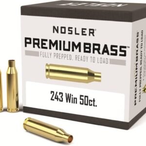 osler Custom Unprimed Rifle Brass 243 Winchester | Premium Match-Grade Reloading Casings, Boxer Primed – Box of 50