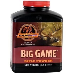 Ramshot Big Game Smokeless Rifle Powder 1 lb | Clean-Burning Spherical Ball Propellant for Medium Calibers