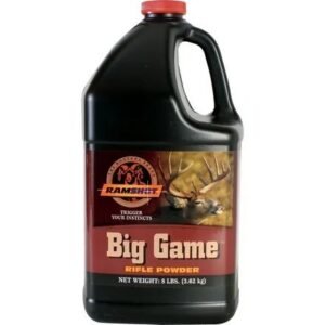Ramshot Big Game Smokeless Rifle Powder 8 lb | Clean-Burning Spherical Ball Propellant for Medium Calibers