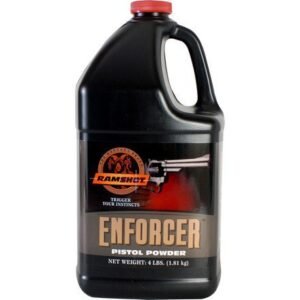 Ramshot Enforcer Smokeless Handgun Powder 4 lb | High-Performance Magnum Pistol and Small-Caliber Rifle Propellant