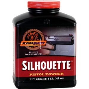 Ramshot Silhouette Smokeless Handgun Powder 1 lb | Clean-Burning Medium-Burn Propellant for High-Velocity Pistol Loads