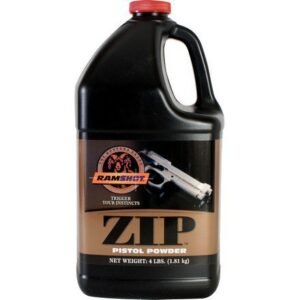 Ramshot Zip Smokeless Handgun Powder 4 lb | Clean-Burning Fast-Burn Propellant for High-Volume Pistol Loads