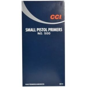 CCI Small Pistol Primers #500 | Reliable Non-Corrosive Ignition for Standard Handgun Calibers – Box of 1,000