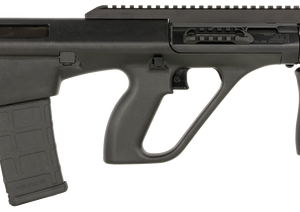 Steyr AUG A3 M2 NATO Semi-Automatic Rifle | .300 AAC Blackout, AR-15 Magazine Compatible, 16-Inch Barrel, Extended Picatinny Rail, Foldable Charging Handle, Matte Black