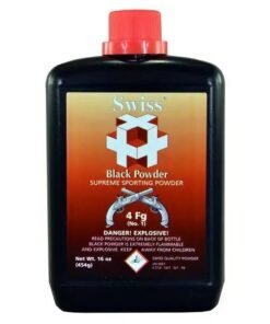 Swiss 4F (FFFFg) Black Powder | Match-Grade Ultra-Fine Flintlock Priming Propellant (1-lb Canister)