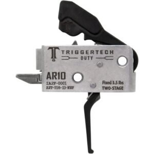 TriggerTech Duty Two-Stage Drop-In Trigger | Flat Bow, AR-10 / AR-15 Platform, Small Pin (.154"), 3.5 lb Fixed Pull – MPN: AHT-TDB-33-NNF