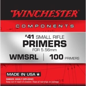 Winchester Small Rifle Military Primers #41 | 5.56mm NATO-Spec Ignition for Semi-Auto Rifles – Box of 1,000