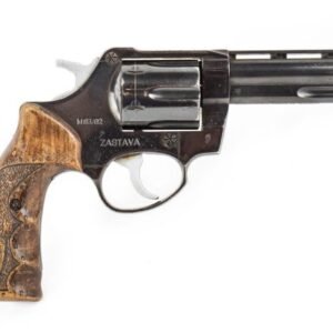 Zastava Model M83 .357 Magnum Revolver | 4-Inch Barrel, Blued Finish, Good Surplus Condition with Unique Trench Art Grips