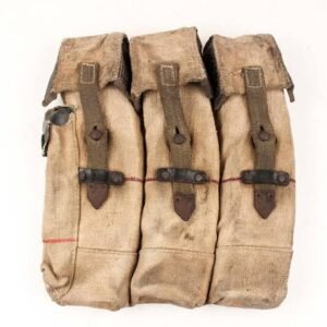 Original WWII German MP44 Ammo Pouch Set with 6 Magazines